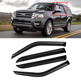 CMVT Auto front view of four-piece visor set showing fit and finish