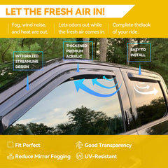 CMVT Auto installed driver side visor demonstrating clean OEM look benefit