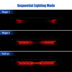 CMVT Auto X STYLE LED bar closeup highlighting sequential design benefits