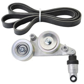 CNPAPC front view of tensioner assembly and boxed kit showing complete replacement readiness