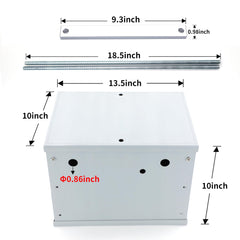 CNRAQR side profile of aluminum box highlighting corrosion-resistant finish and durability