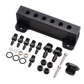 CNRAQR front view of vacuum block showing six ports and clean finish benefit