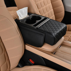 Coficoi front view center console cover showing neat black finish and protection benefit