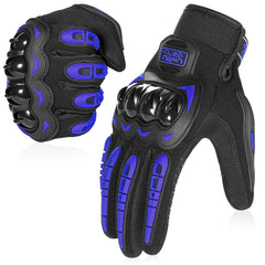 COFIT front view of blue glove showing overall fit and styling for comfortable riding