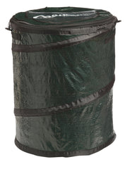 Coghlan's mini pop-up trash can front view showing capacity and stability