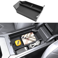 Coleya front view of console insert showing tidy compartment benefit