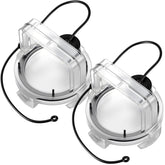 Colingmill clear RV sewer cap front view showing secure seal benefit