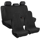 COLINOO front seat cover front view showing full protection and easy install benefit