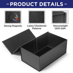 CollectHall close-up of black grain texture offering refined shelf appeal