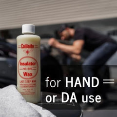 COLLINITE applicator closeup demonstrating ergonomic grip for even spread