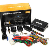 Compustar CS920-S front view showing kit and remotes, clear product identification benefit