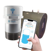 Connected Consumer Fuel front view of Smart Oil Gauge showing compact housing and mount, easy installation
