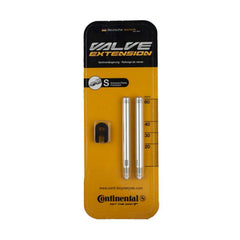 Continental Conti valve extender front view showing silver finish and threading for easy installation