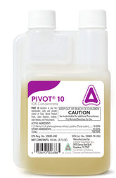 Control Solutions Pivot 10 front bottle view showing label and compact size for easy storage