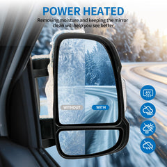 Convitex passenger mirror side profile mounted on Promaster, highlighting precise fit