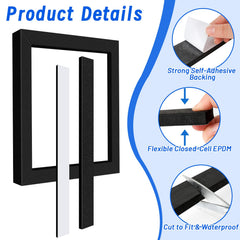 Convivium adhesive back with peel liner visible for fast no-mess installation