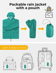 COOFANDY jacket packed in pouch for compact travel convenience