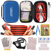 COOGEO blue kit front view showing compact durable bag and carabiner for easy carrying