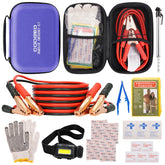 COOGEO purple kit front view showing compact travel-ready emergency bag and quick grab convenience