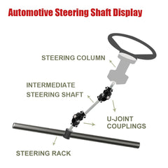 COOL STAR steering shaft installed in hot rod demonstrating improved linkage fit