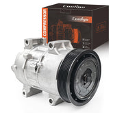 COOLIGO compressor front view showing mounting points and robust housing for direct fit
