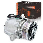 COOLIGO compressor front view showing mounting points and improved fit