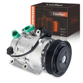 COOLIGO compressor front view showing mounting points and fit for easy replacement