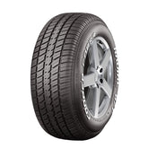 Cooper Cobra Radial G/T front profile showing tread and benefit of traction
