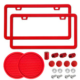 CoPvner red frame front view showing clean edges and durable finish for style