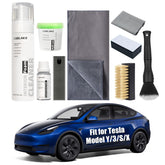 COSLAKE kit front layout showing all nine items and organized bag to simplify cleaning