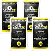Counteract front packaging showing four 10oz bead bags and valve caps for easy balancing