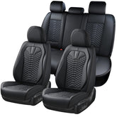 Coverado front seat overview showing sleek black fit and protection
