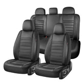 Coverado front seat covers shown installed, protects seats and upgrades interior