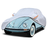 Coverra front view on VW Beetle showing snug fit and weather protection