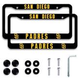 COVEUEWGLK front view license plate frame showing clean matte finish and modern look