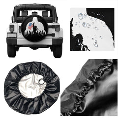 cozipink close-up of Bigfoot flag print shows durable, vibrant design and protection