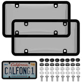 CPProDilig front view clear protector showing full plate protection and visibility