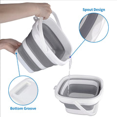 Craftend bucket filled with water demonstrating stable rim support