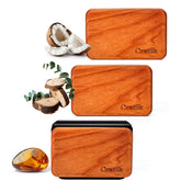 CRATIK front packaging showing three wood fresheners and clip, highlights premium presentation and convenience