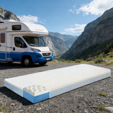 CRAURU front packaging shot showing mattress ready to unbox and use