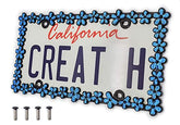 creathome matte black front view showing daisy wreath for stylish personalization