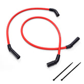 Creative.C front view of red spark plug wires showing product packaging and branding for easy identification