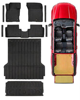 CreekT front floor mats overview showing full coverage and tidy protection