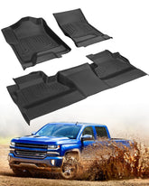 CreekT front mats showing complete driver and passenger coverage and protection