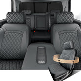 CreekT front view seat covers showing full coverage and refreshed cabin