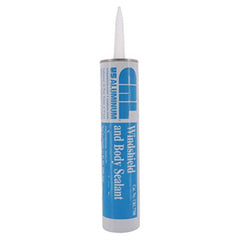 CRL cartridge on windshield installation showing neat bead and fast application benefit