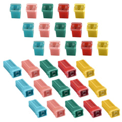 CrocSee close-up of color-coded fuse tips for fast visual identification