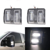 csslyzl front view clear lens showing bright white LEDs and OEM fitment benefit