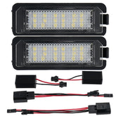 csslyzl front view license plate lights showing clean fit and improved visibility