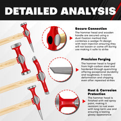 C&T interior case layout keeps hammers and dollies secure for transport